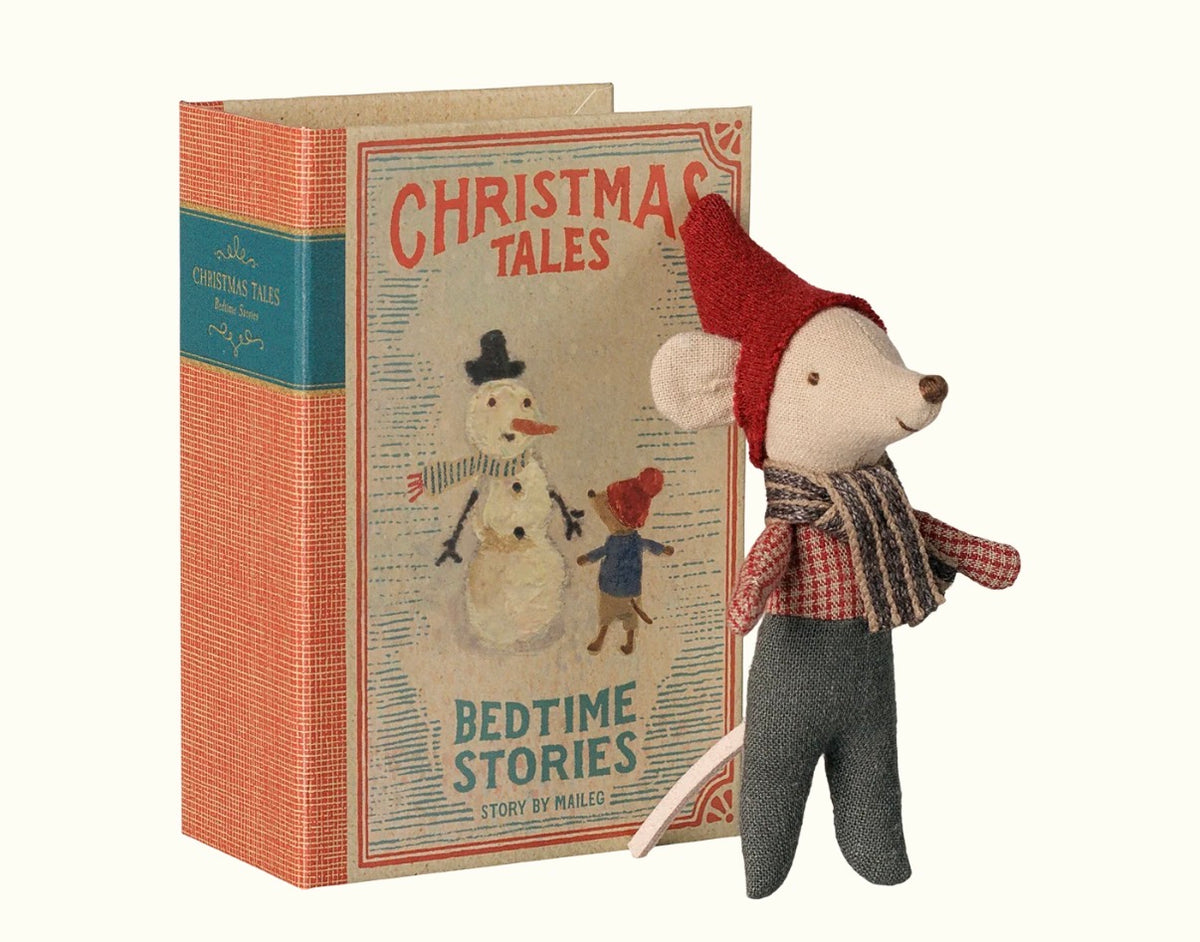 Maileg - Christmas Mouse, Baby in Book
