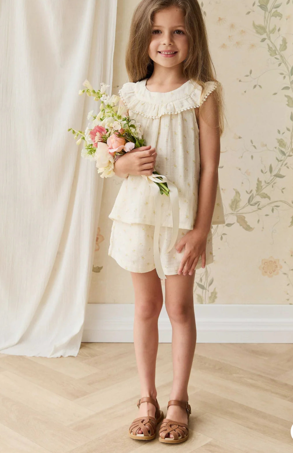 Jamie Kay - Organic Cotton Muslin Annalise Top - Vintage Ditsy