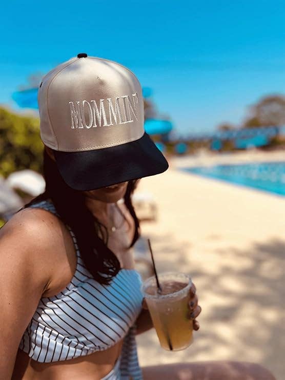 Funky Junque - Two Tone Cap -  Mommin' - Black/Beige
