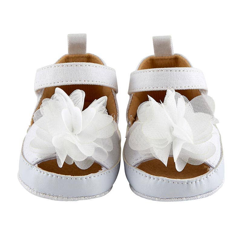 Stephan Baby by Creative Brands - White Flower Sandals