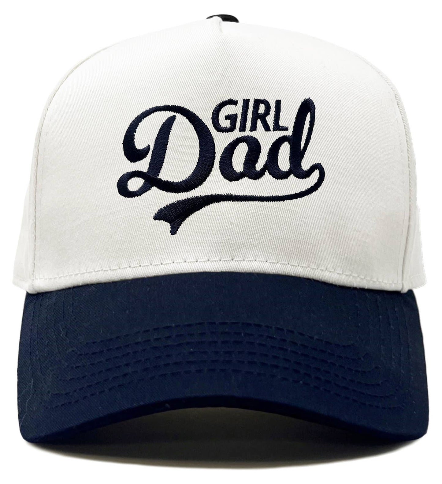 Funky Junque - Two Tone Cap - Girl Dad - Navy/White