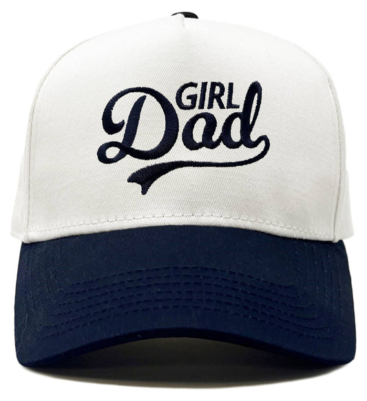 Funky Junque - Two Tone Cap - Girl Dad - Navy/White