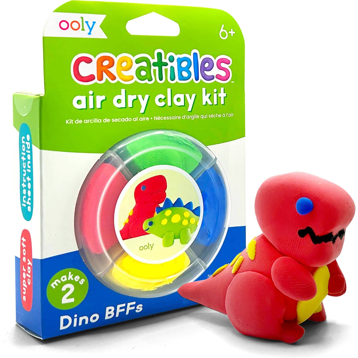 OOLY - Creatibles Air Dry Clay Kit - Dino Pals