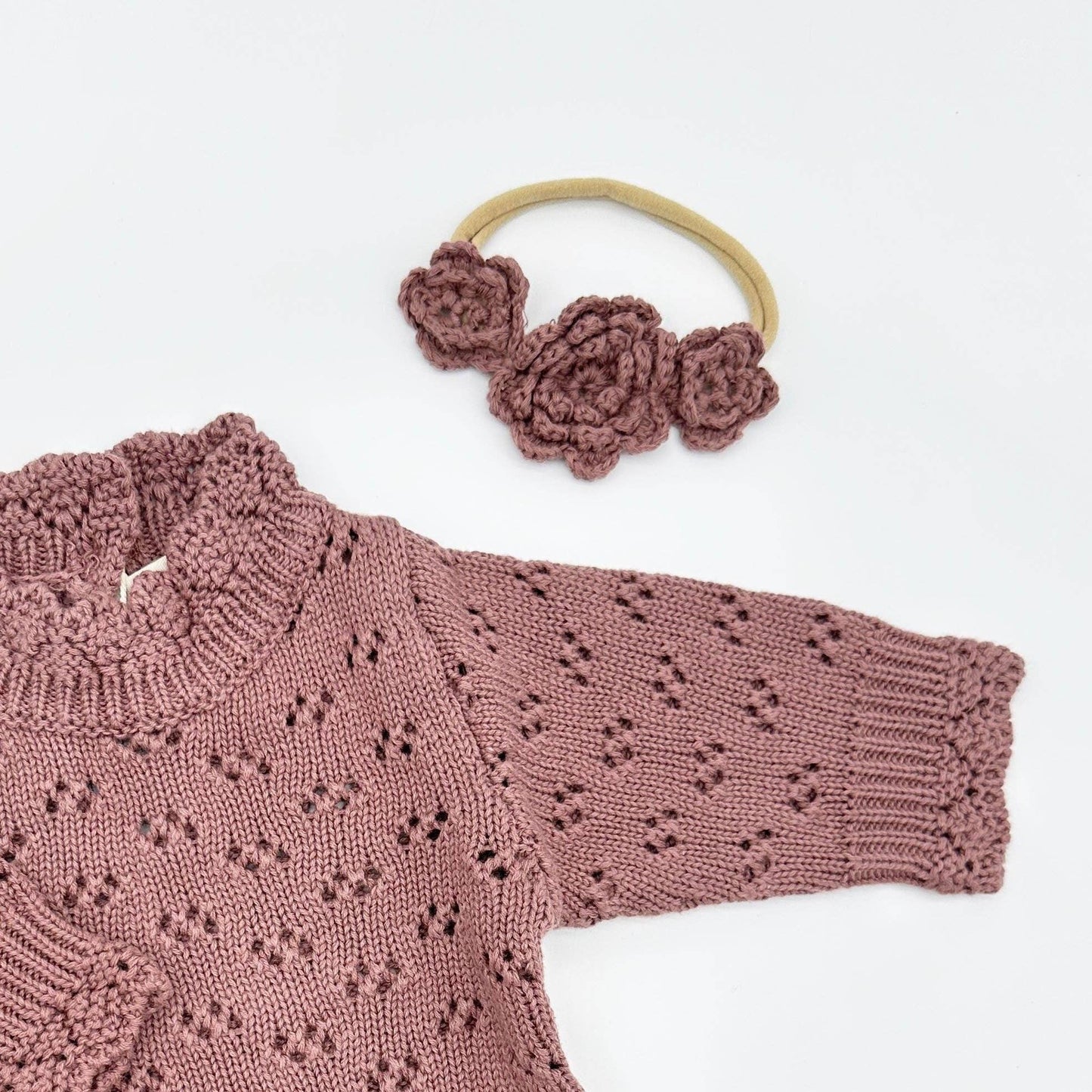 OLIVE & CRADLE - Crochet Flower Headband