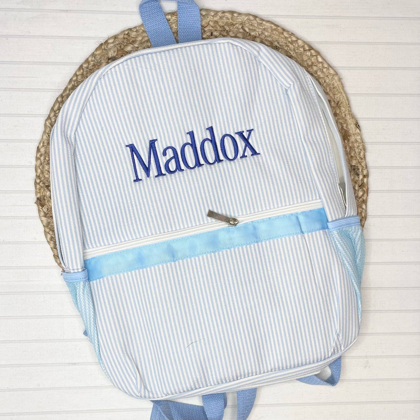 Love That Cotton - Seersucker Backpack (Full Size)