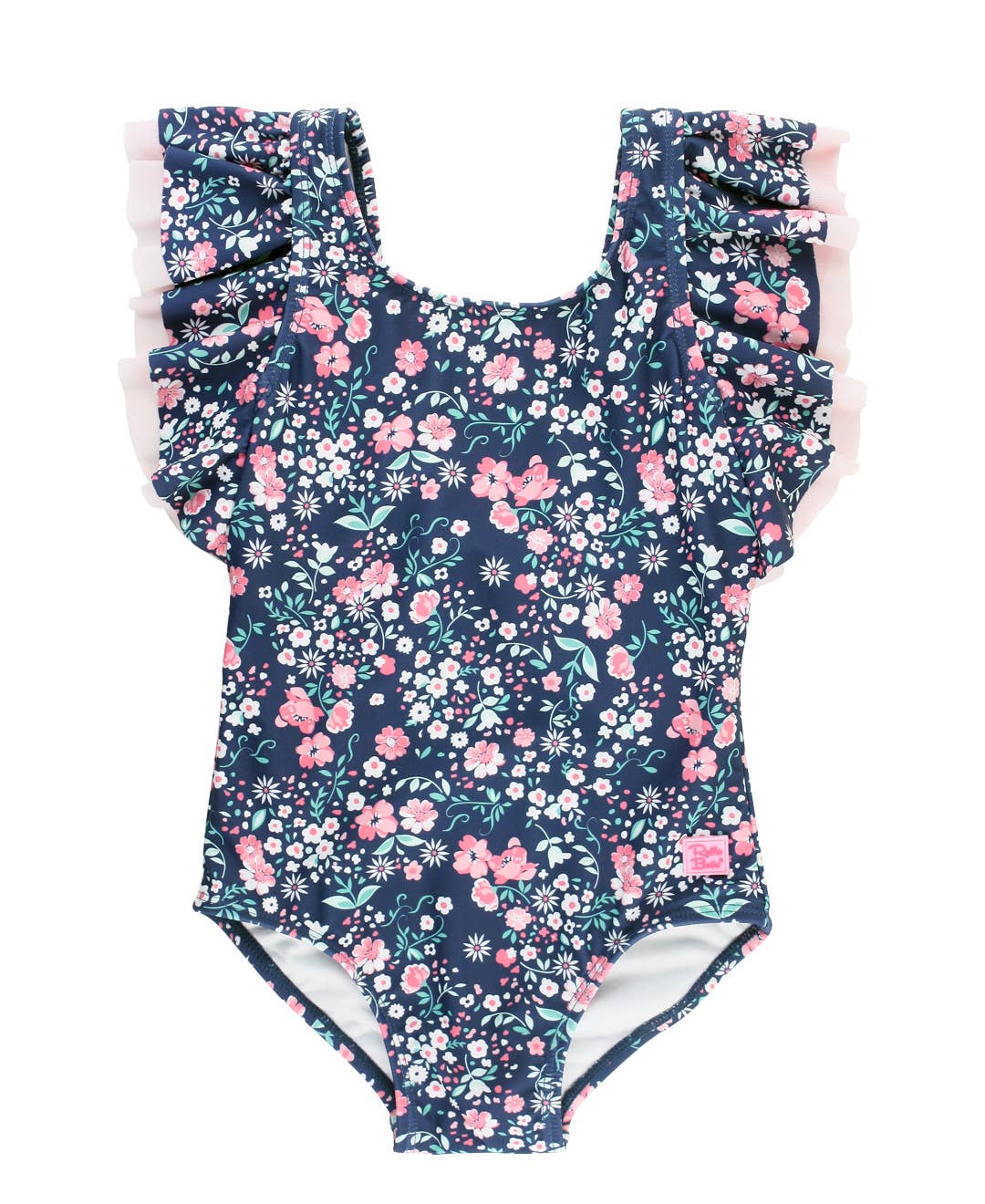 RuffleButts + RuggedButts - Girls Moonlit Meadow Butterfly Sleeve One Piece
