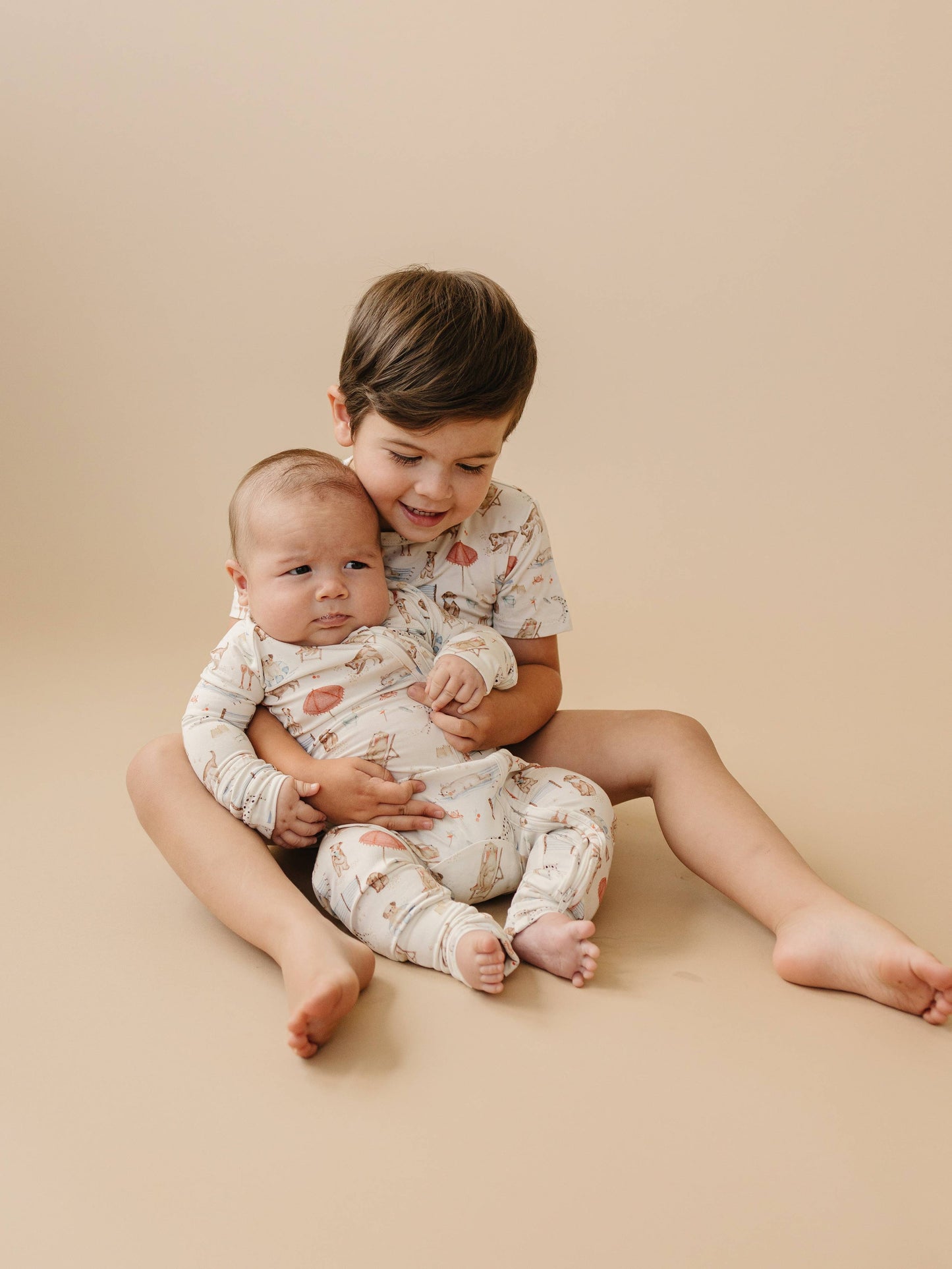 Little Joy Co. - Beach Pawty Bamboo Zippy Pajamas