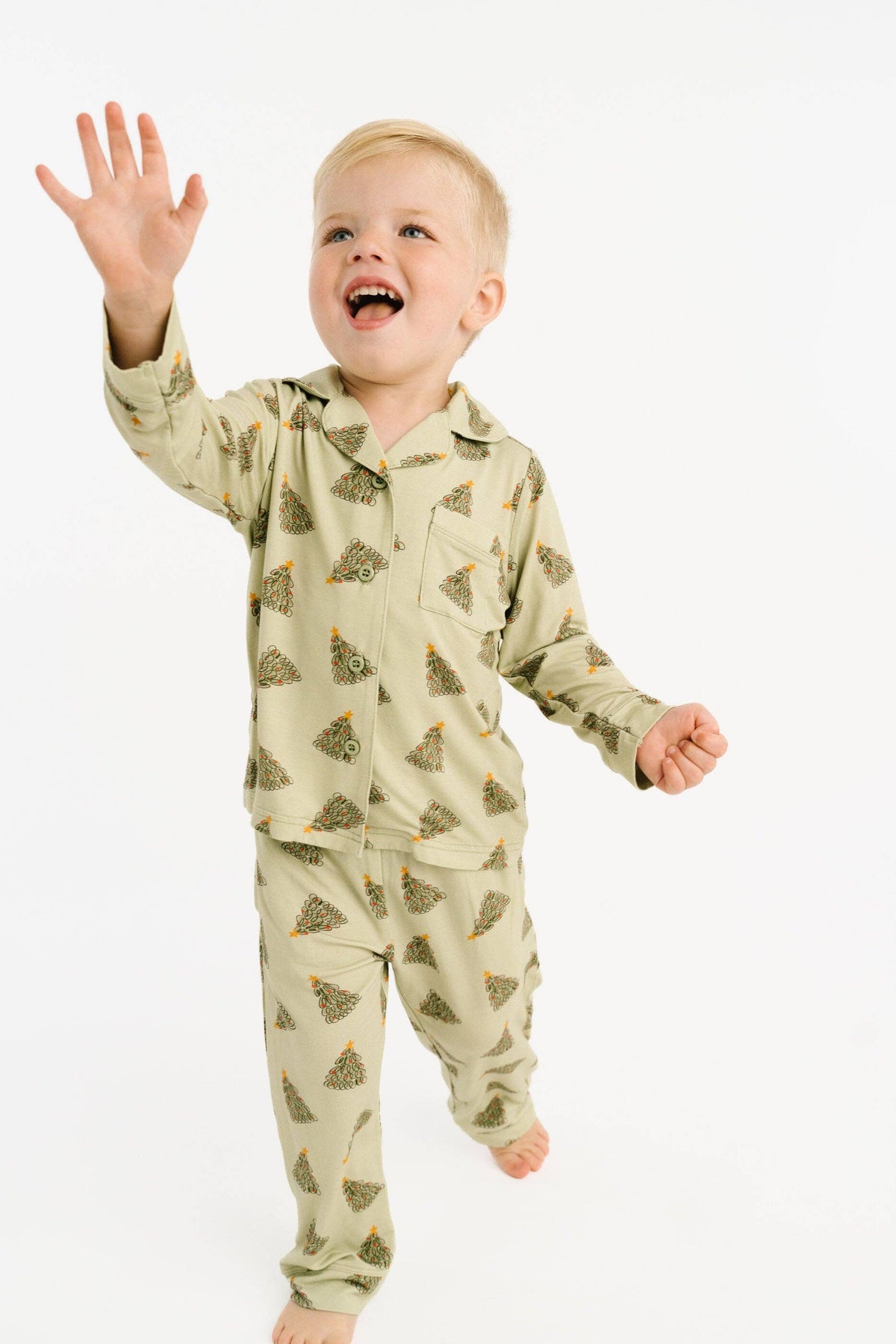 Little One Shop - Magical Trees Bamboo Button Up Set