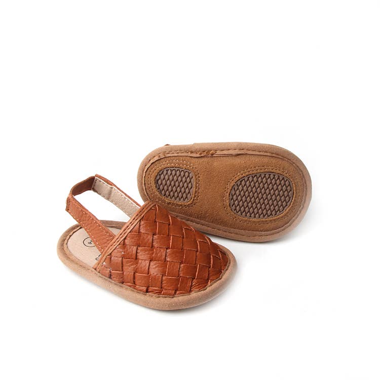 Babe Basics - Woven Leather Baby Sandals