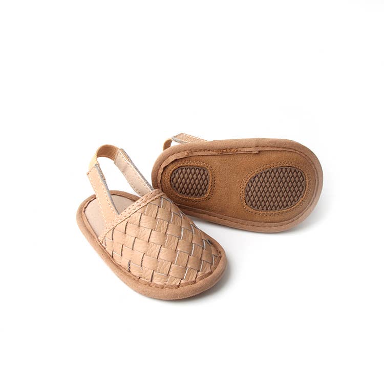 Babe Basics - Woven Leather Baby Sandals