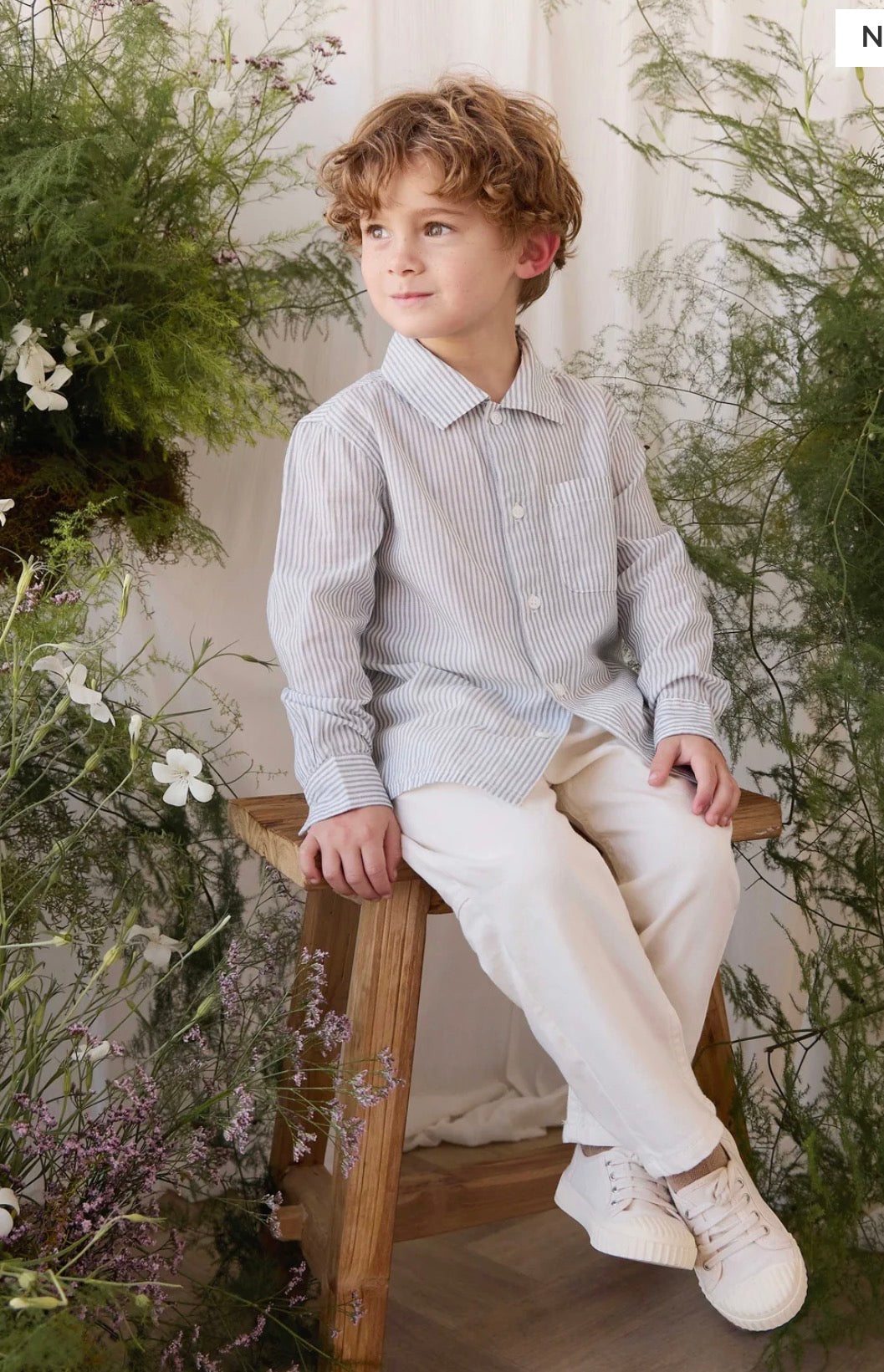 Jamie Kay - Organic Cotton Isaiah Shirt - Harbour Stripe