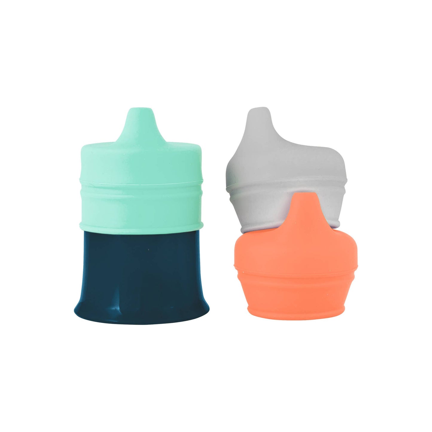 TOMY - Boon Snug Spout Universal Silicone Sippy Lids & Cups