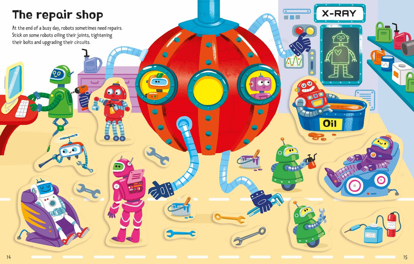 HarperCollins - First Sticker Books Robots: Usborne