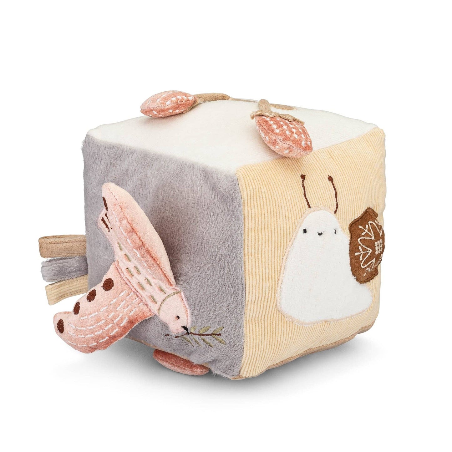 Crane Baby - Violet Soft Activity Cube Toy