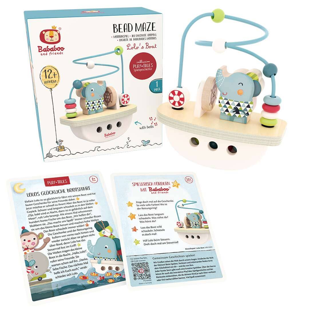 Bababoo and friends® - Elephant Lolo's Boat Bead Maze [12+ Months]