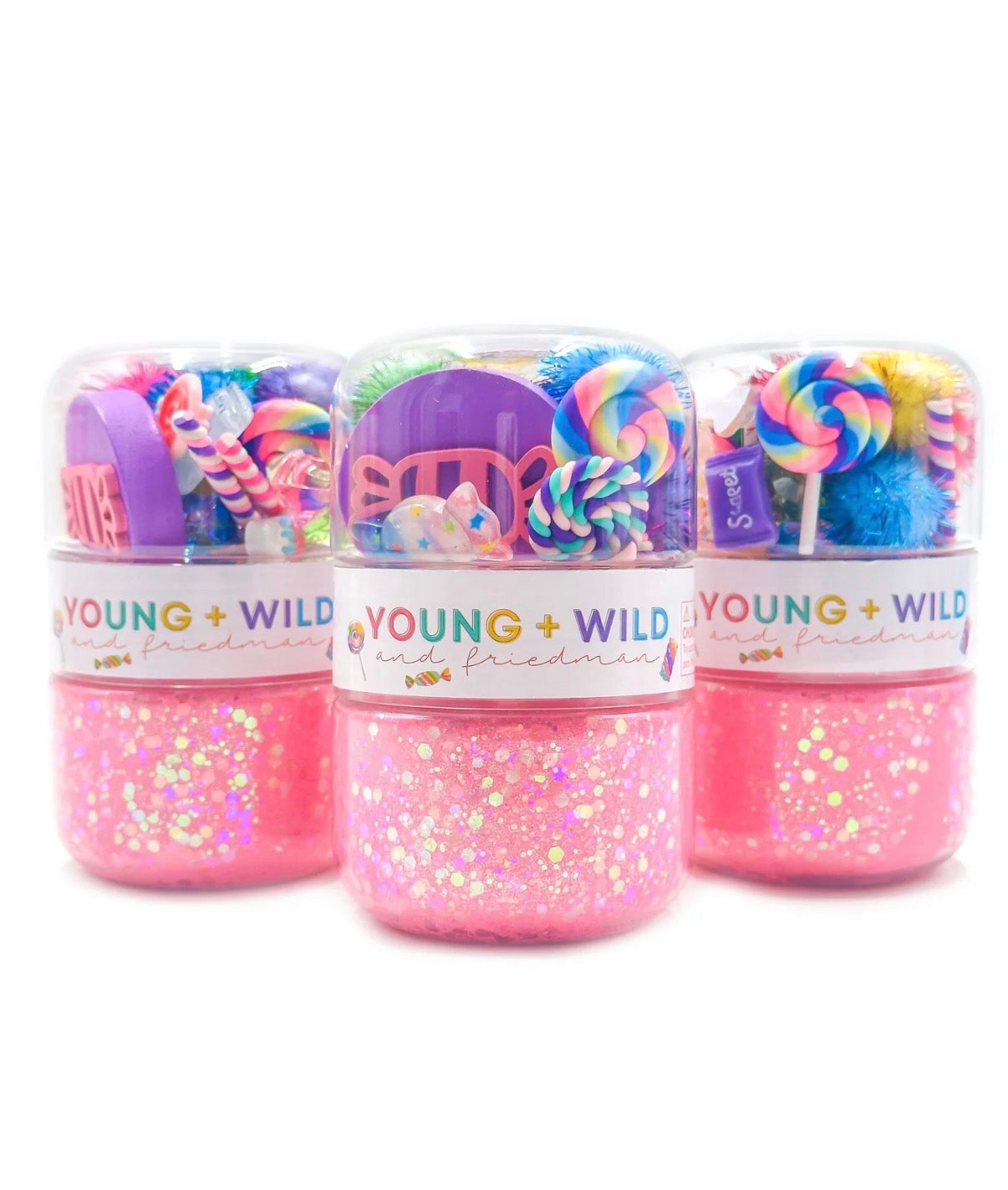 Young + Wild and Friedman - Grab & Go Dough Jar - Candy