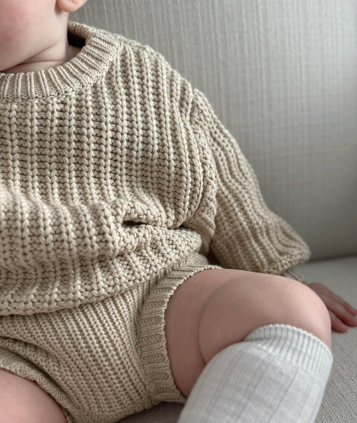 OLIVE & CRADLE - Chunky Knit Sweater Pastels