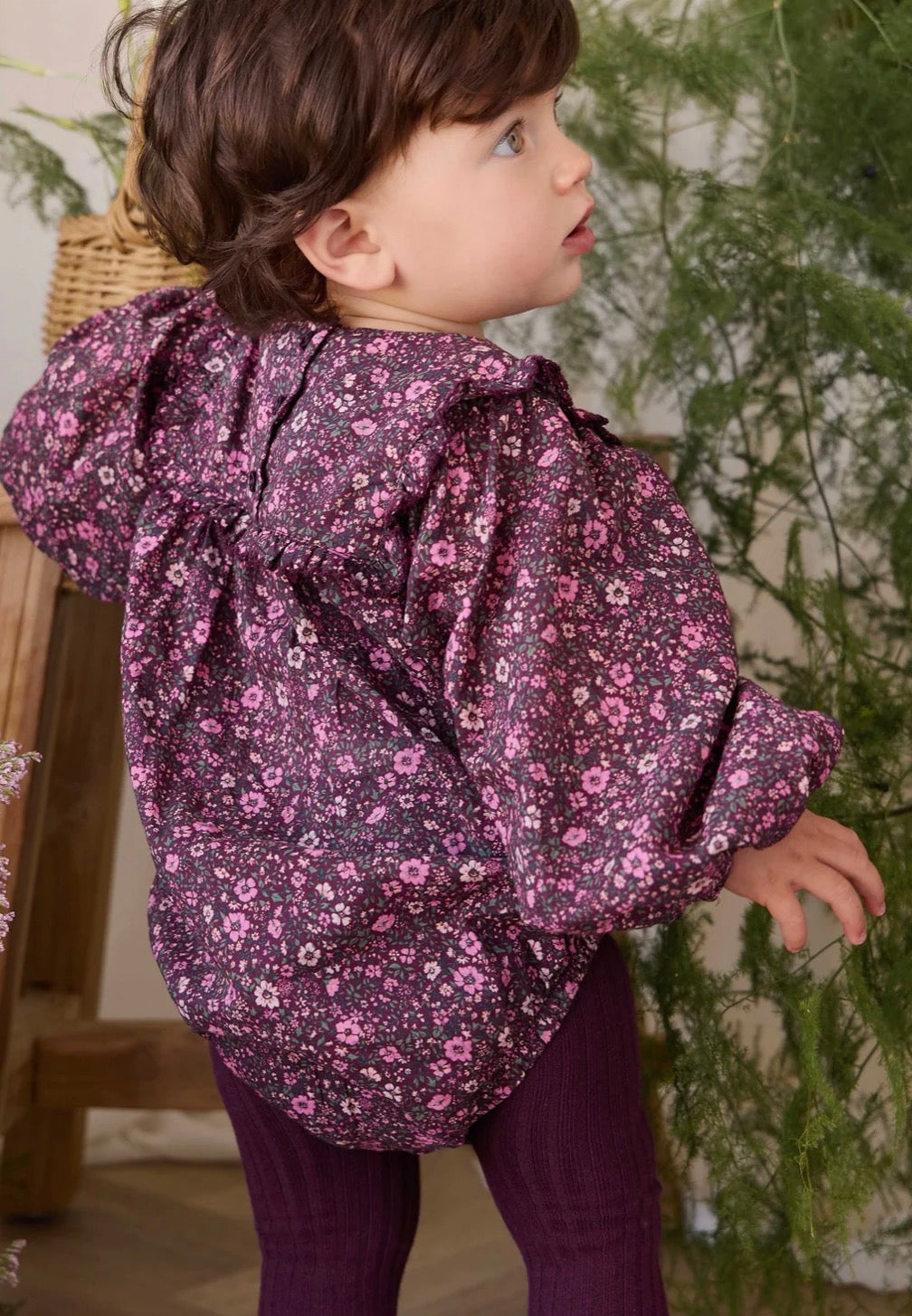 Jamie Kay - Organic Cotton Frances Playsuit - Flora Fig