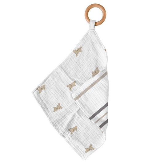 Newcastle Classics - Teddy Bear & Grey Stripe Newcastle Teether
