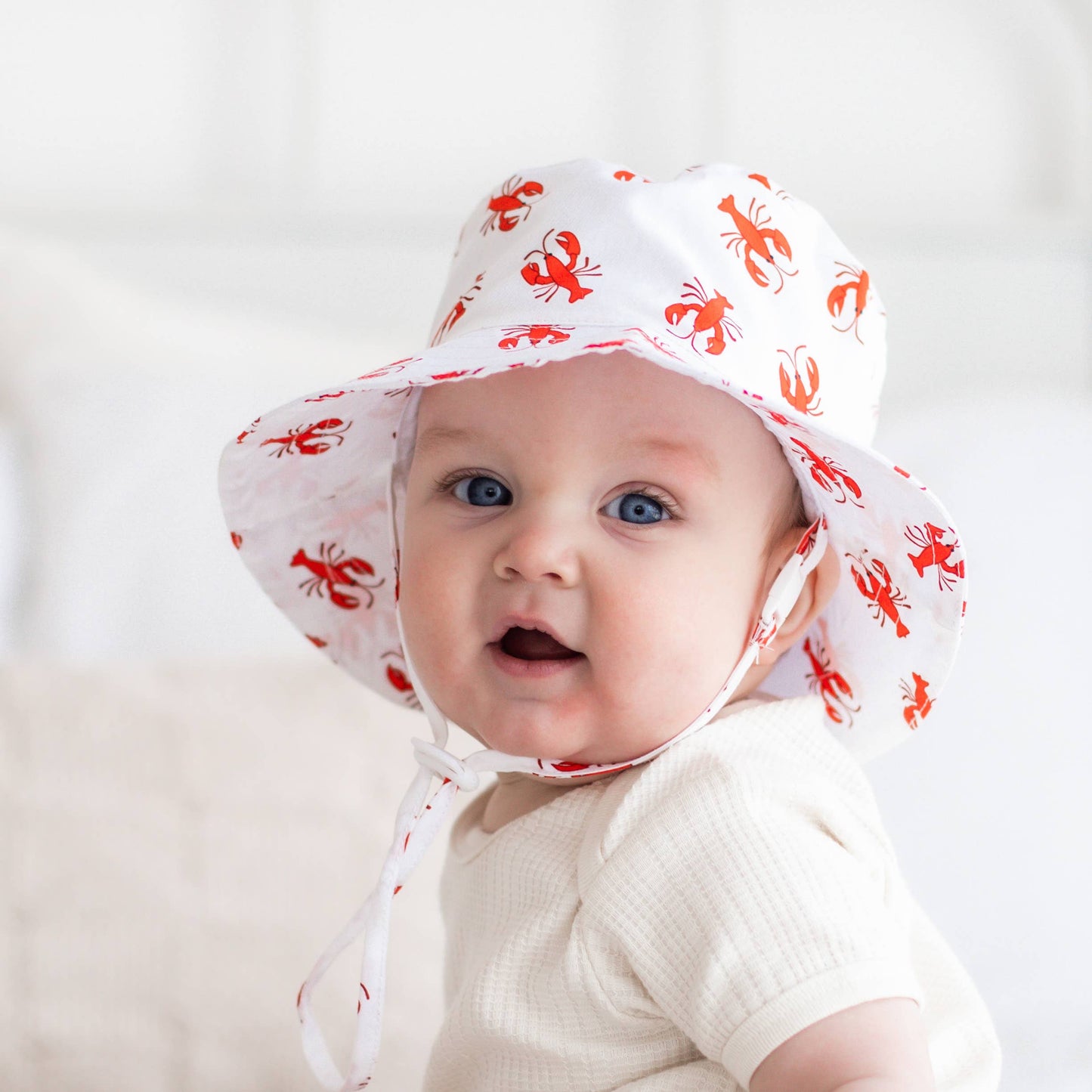 Huggalugs - Lobster Bucket Hat UPF 50+ Baby & Toddler