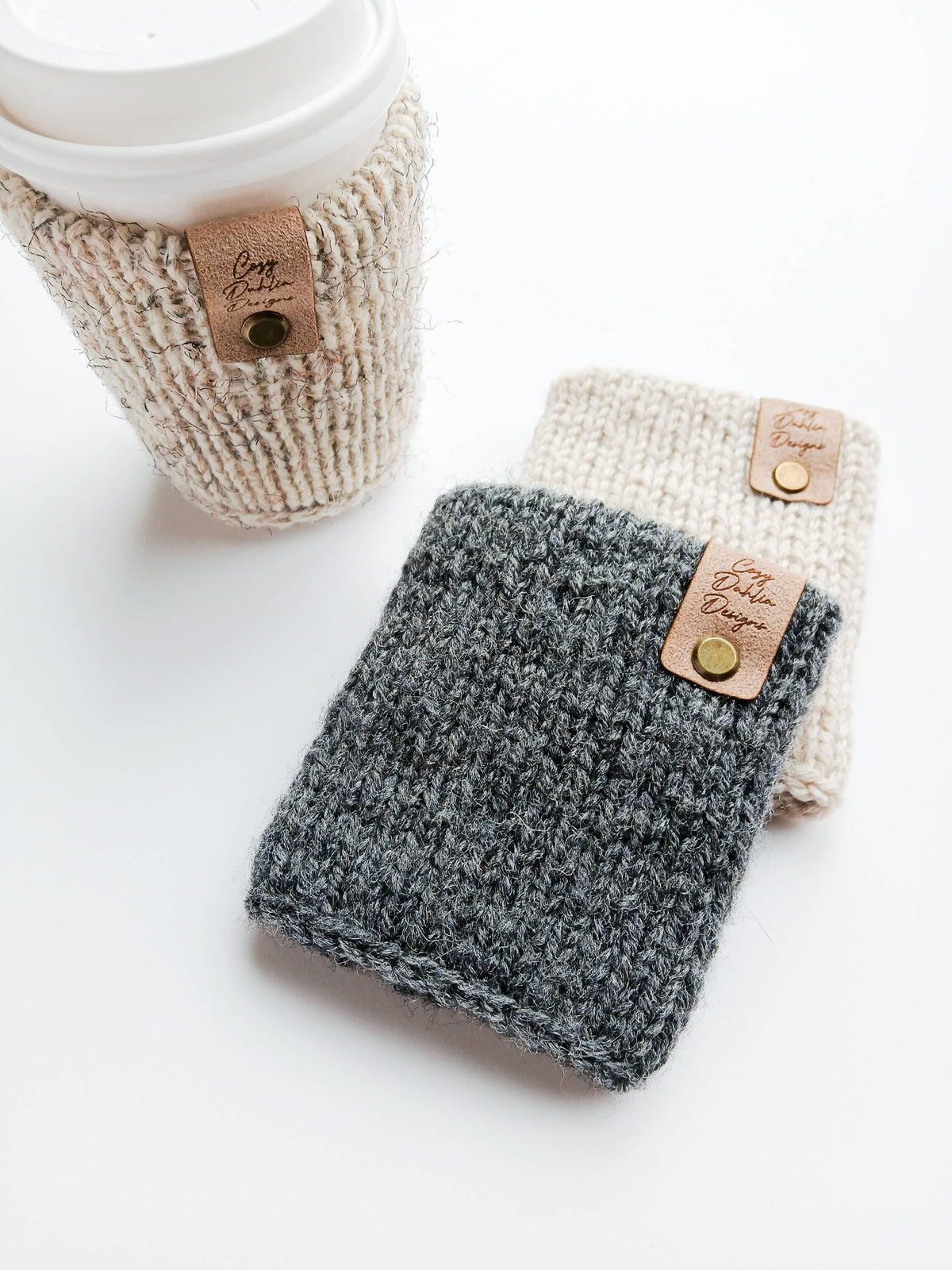 Cozy Dahlia Designs - Coffee Cup Sleeves - 12oz. and 16oz. Reusable Cup Cozy