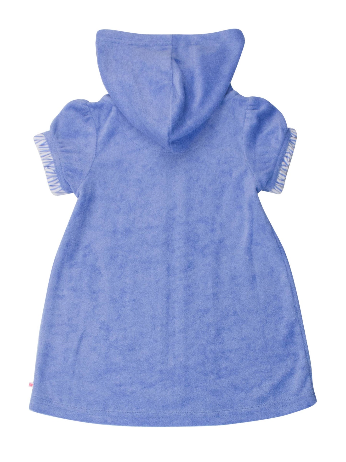 RuffleButts + RuggedButts - Girls Periwinkle Blue Terry Full-Zip Cover Up