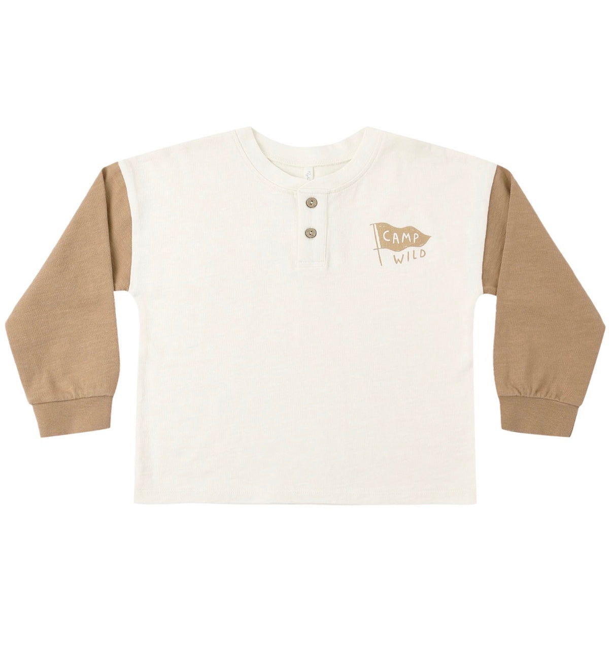 Rylee + Cru - Relaxed Long Sleeve Henley - Camp Wild