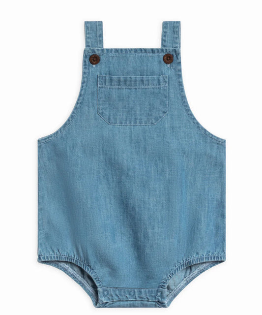 Colored Organics - Organic Baby & Kids Noe Chambray Bubble Overall