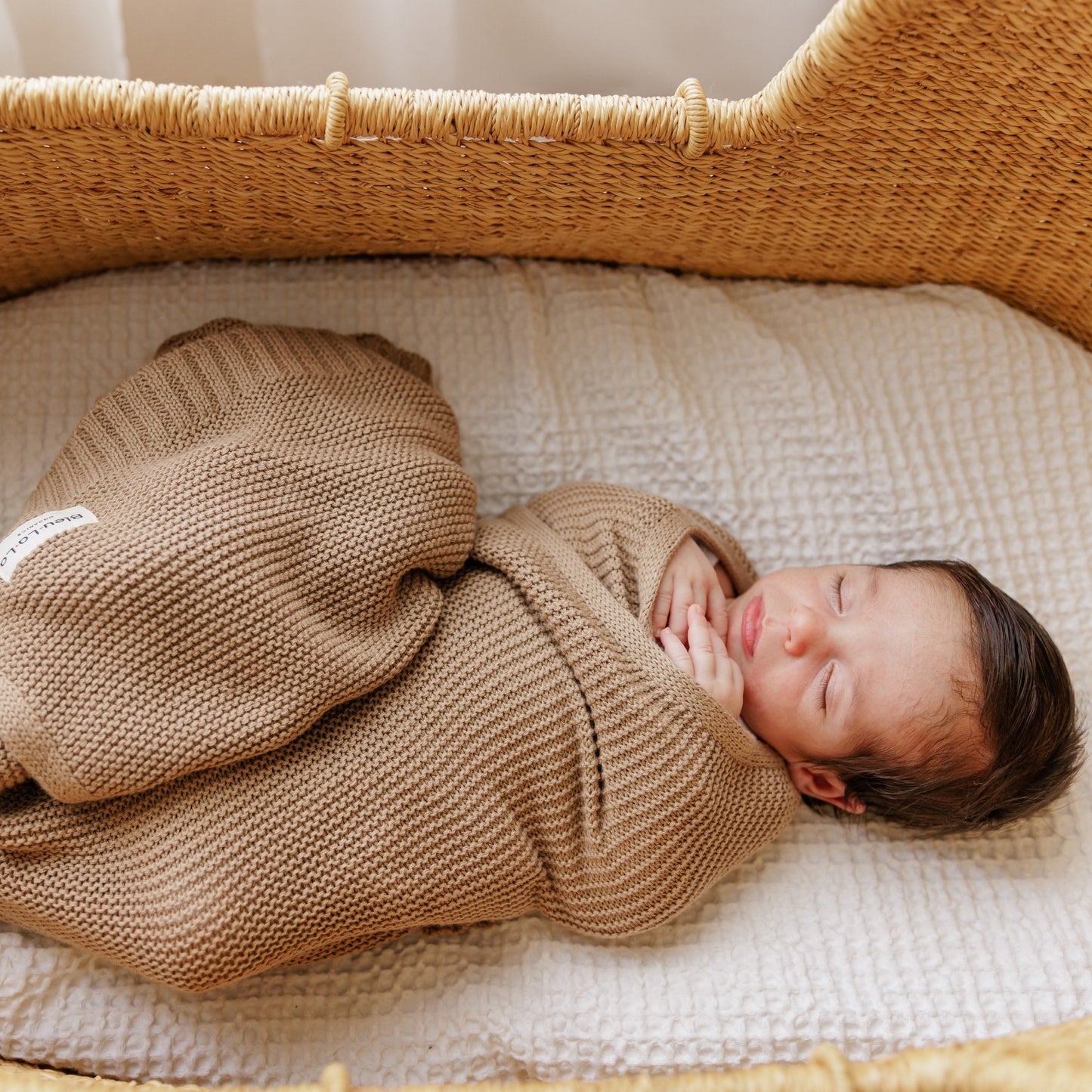 Heritage Knit - 100% Organic Cotton Luxury Knit Baby Swaddle Blanket - online purchase only