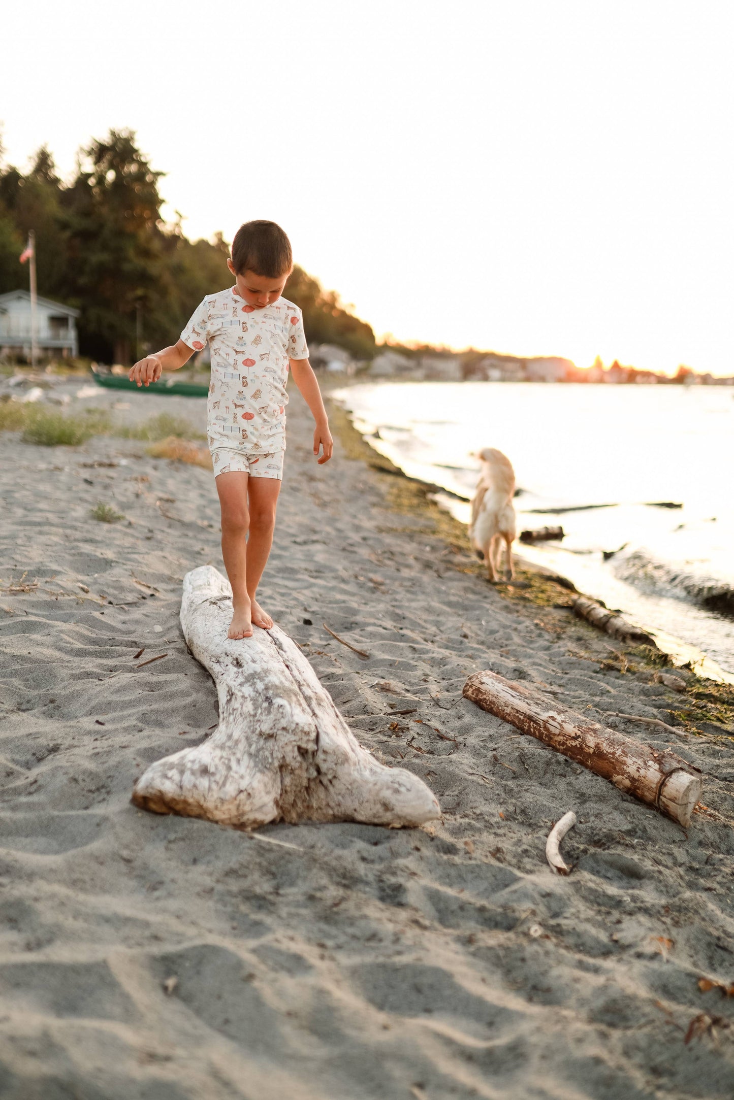 Little Joy Co. - Beach Pawty 2pc Bamboo Pajamas
