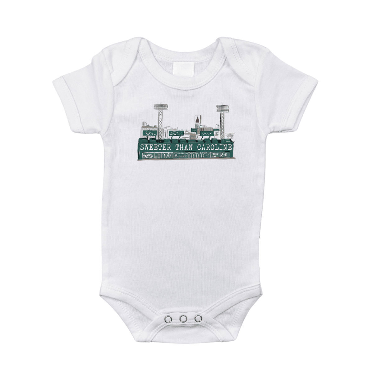 Little Hometown - Massachusetts Sweeter than Caroline Baby Onesie