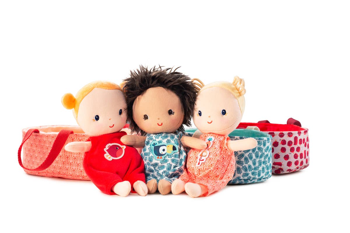 Janod - Anais Baby  | Doll & Carrier | Pretend Play | 12 Months+