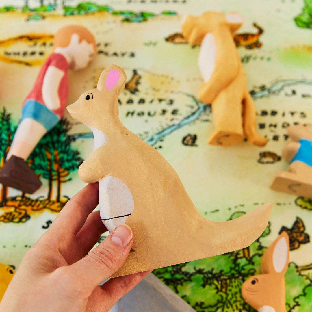 Sarah’s Silks - Kanga Wooden Figure