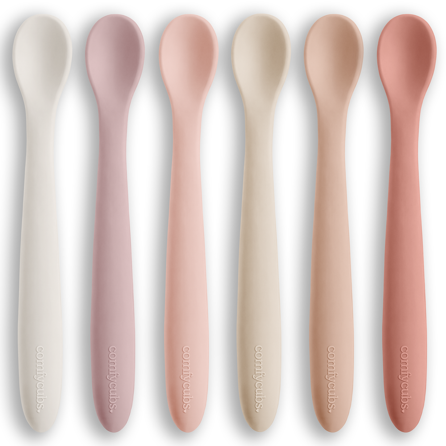 Comfy Cubs - Silicone Baby Spoons Set - BPA Free Utensils by Comfy Cubs