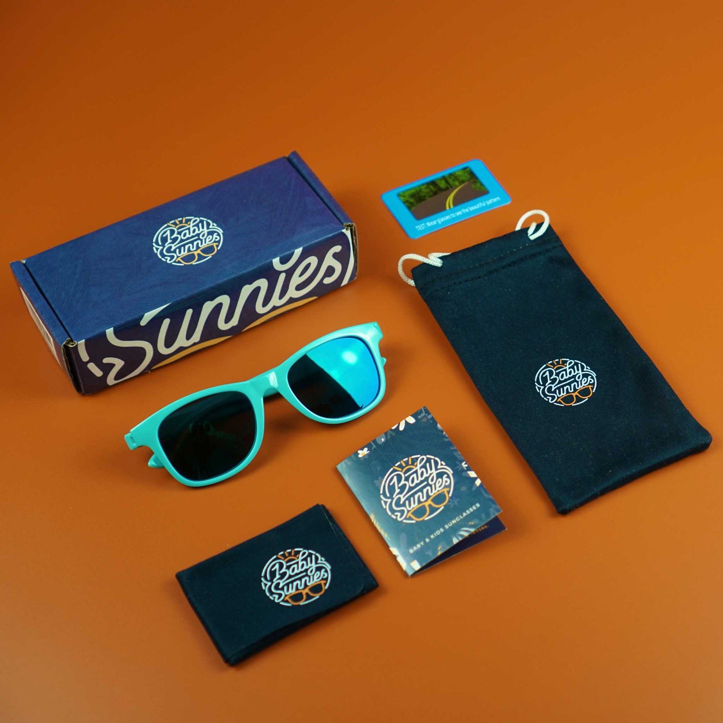 Baby Sunnies - Sky Blue Flexible Polarized Kids Sunglasses 3-8 Years