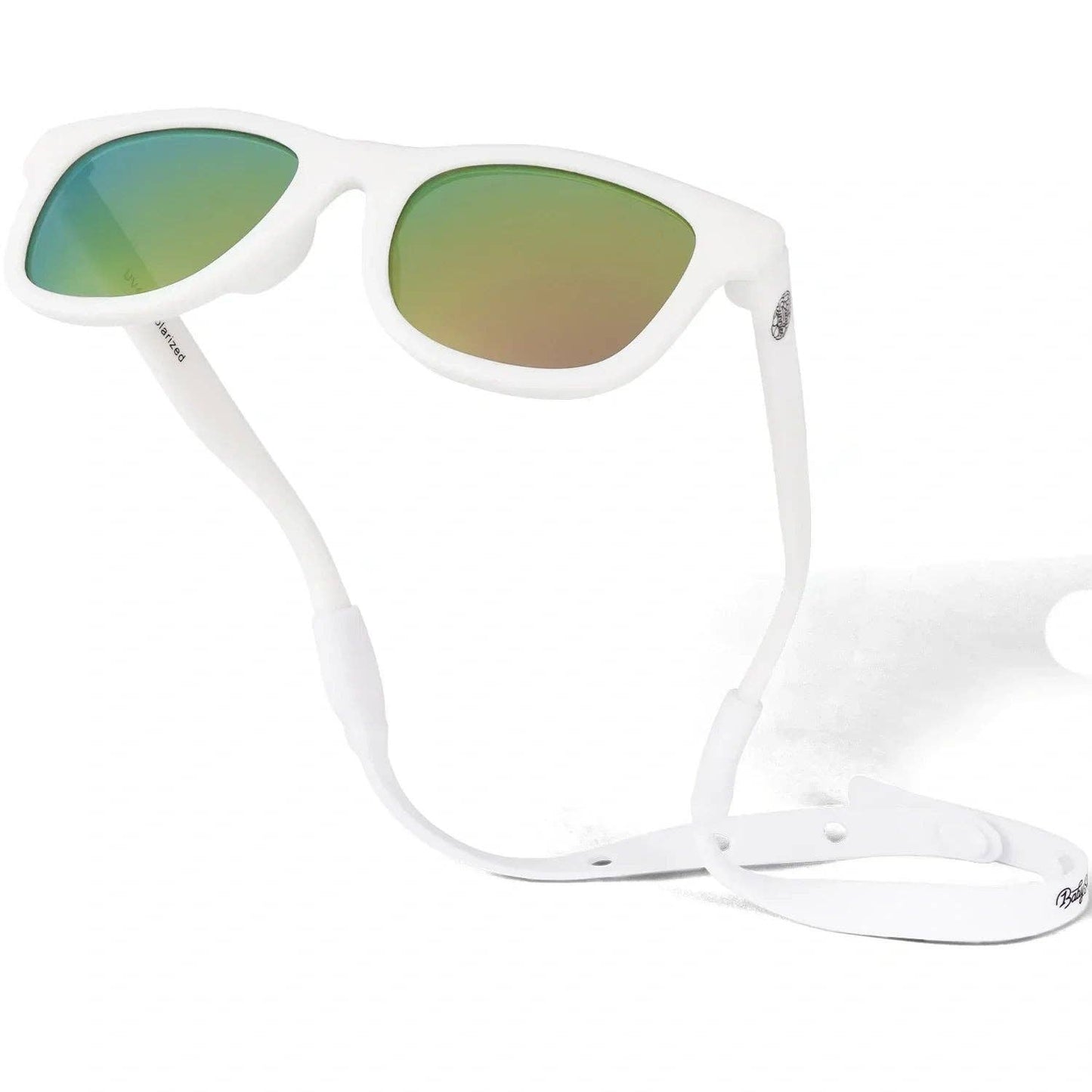 Baby Sunnies - White Polarized Baby Sunglasses with Strap 0-24 Months
