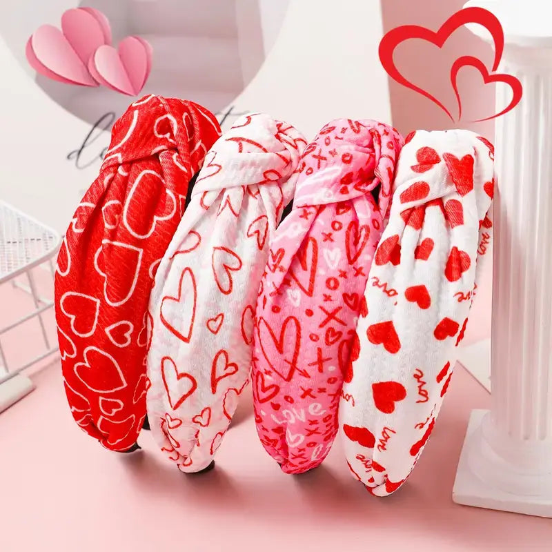 Kate Tuesday Jewelry - Pack of 4 Valentine's Day Headbands
