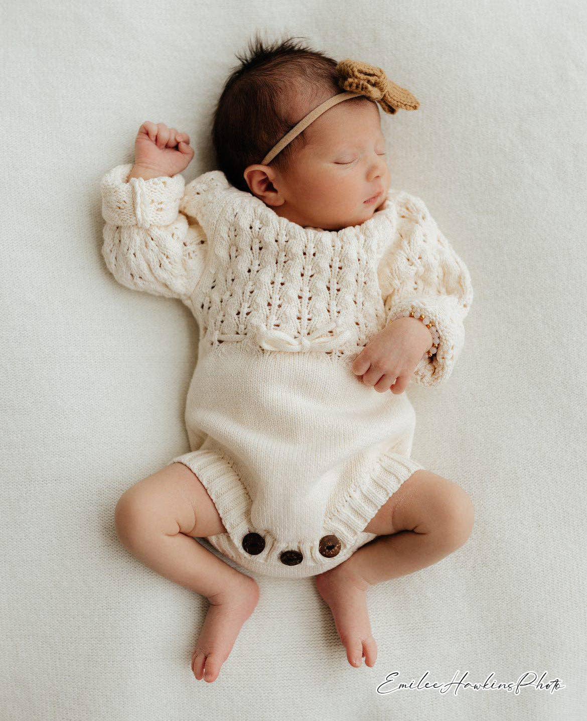 OLIVE & CRADLE - Zoya Knitted Sweater Romper
