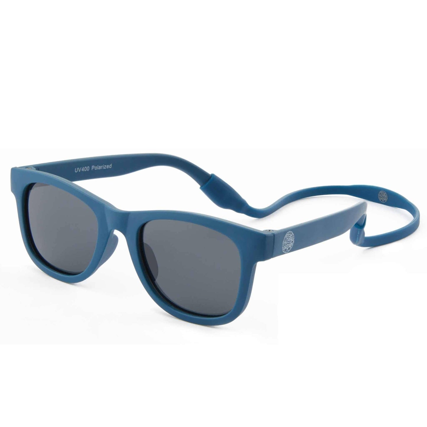 Baby Sunnies - Navy Blue Flexible Polarized Baby Sunglasses with Strap 0-24 Months