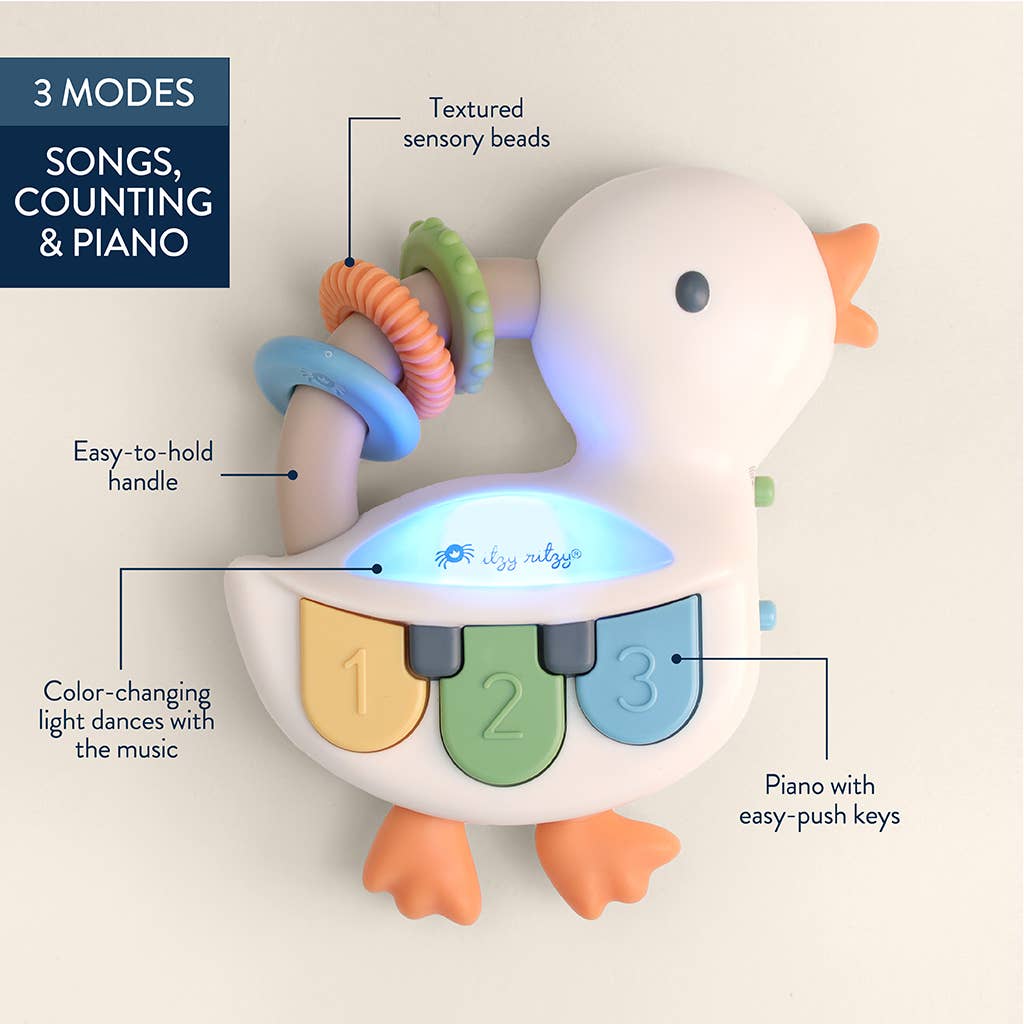 Itzy Ritzy - *NEW* Bitzy Tunes™ Goose - Light-up Interactive Piano Toy