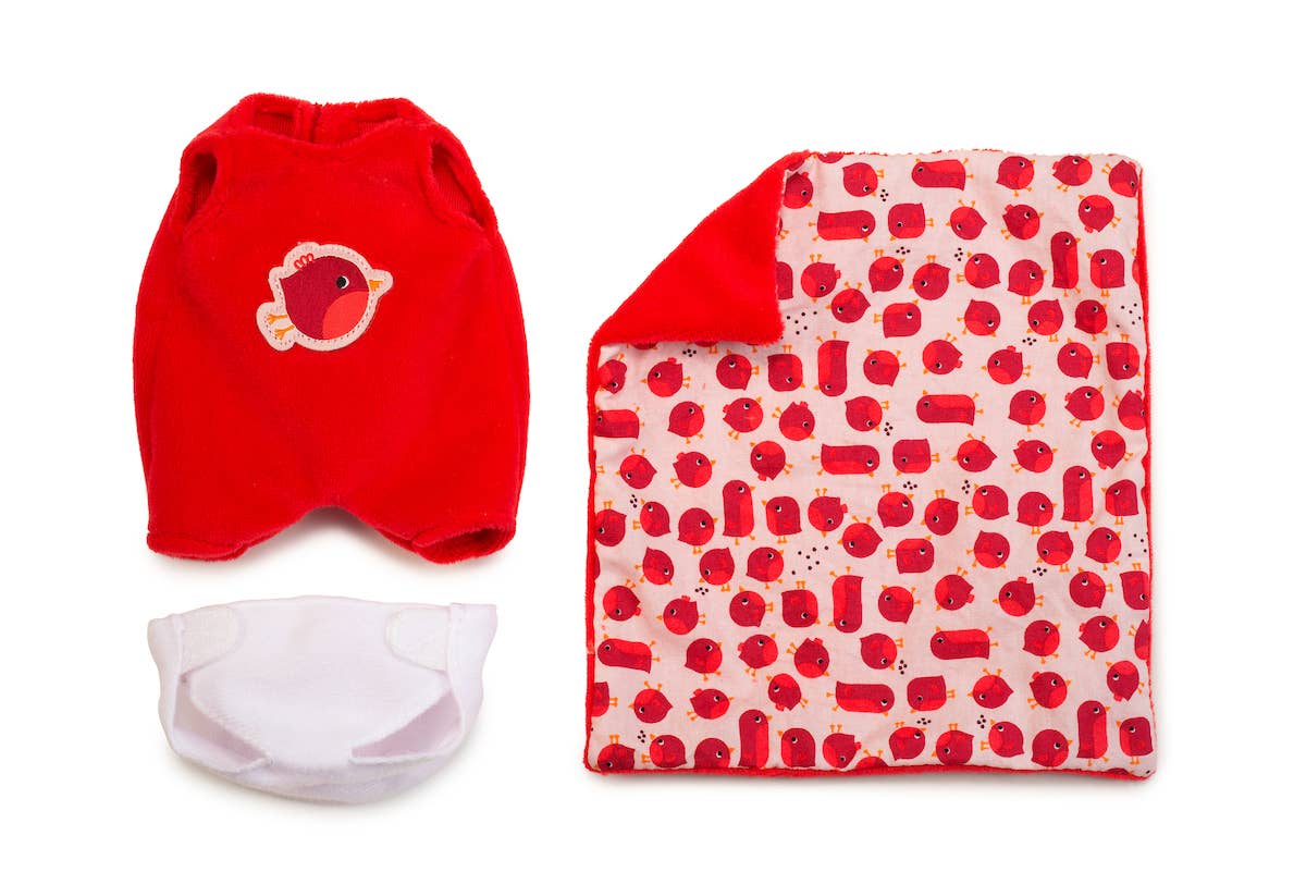 Janod - Agathe Baby | Doll & Carrier | Pretend Play | 12 Months+