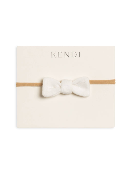 Colored Organics - Baby Pointelle Dainty Bow - Coconut