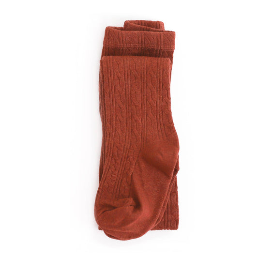Little Stocking Co. - Brick Cable Knit Tights