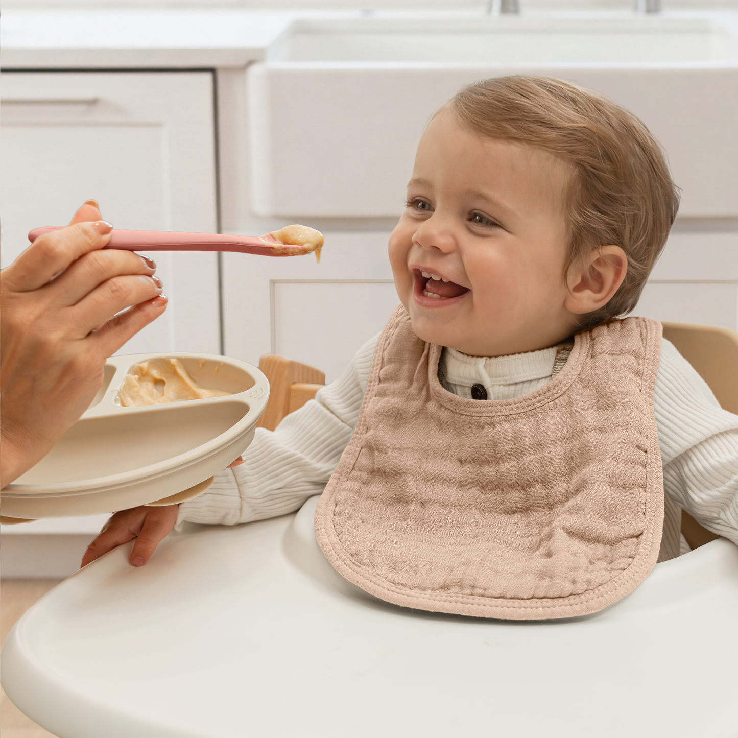Comfy Cubs - Silicone Baby Spoons Set - BPA Free Utensils by Comfy Cubs