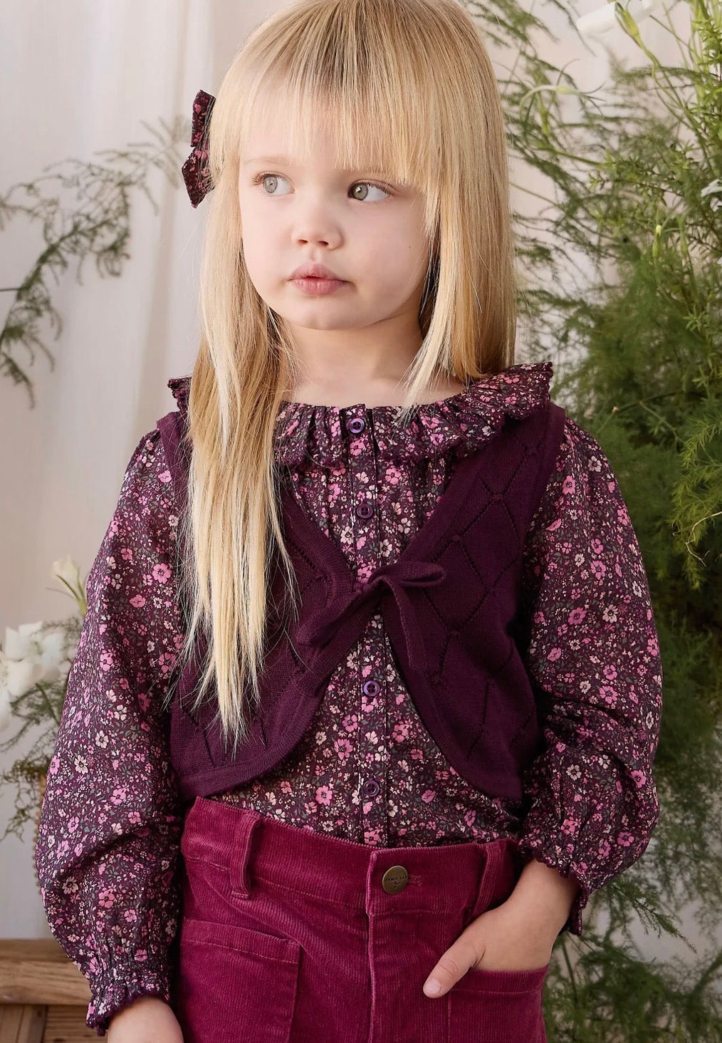Jamie Kay - Lilah Knitted Vest - Fig