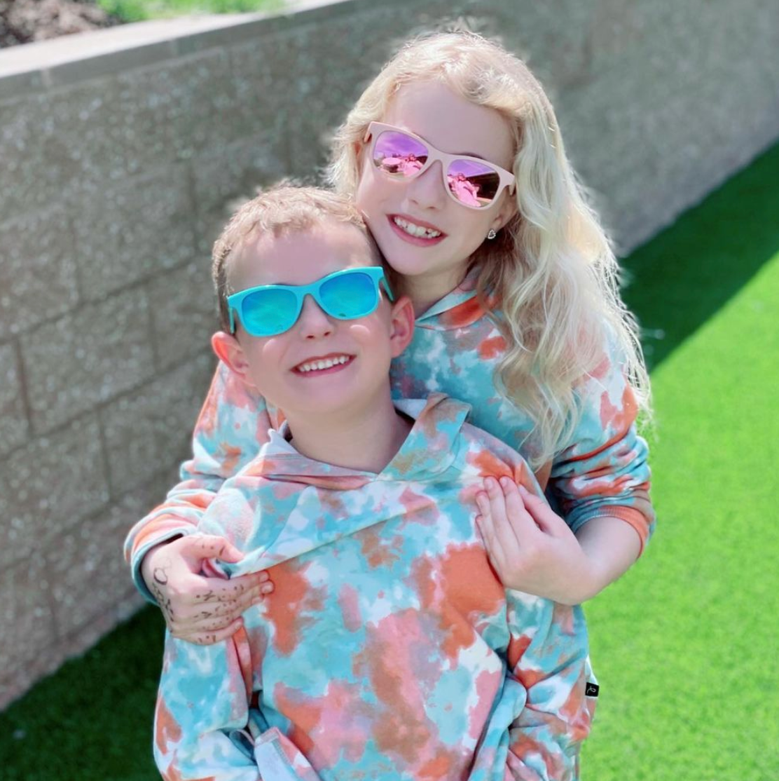 Baby Sunnies - Peach Flexible Polarized Kids Sunglasses 3-8 Years