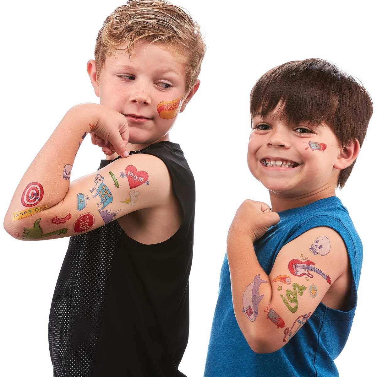 OOLY - Tattoo Palooza: Temporary Tattoos - Awesome Doodles (3 Sheet