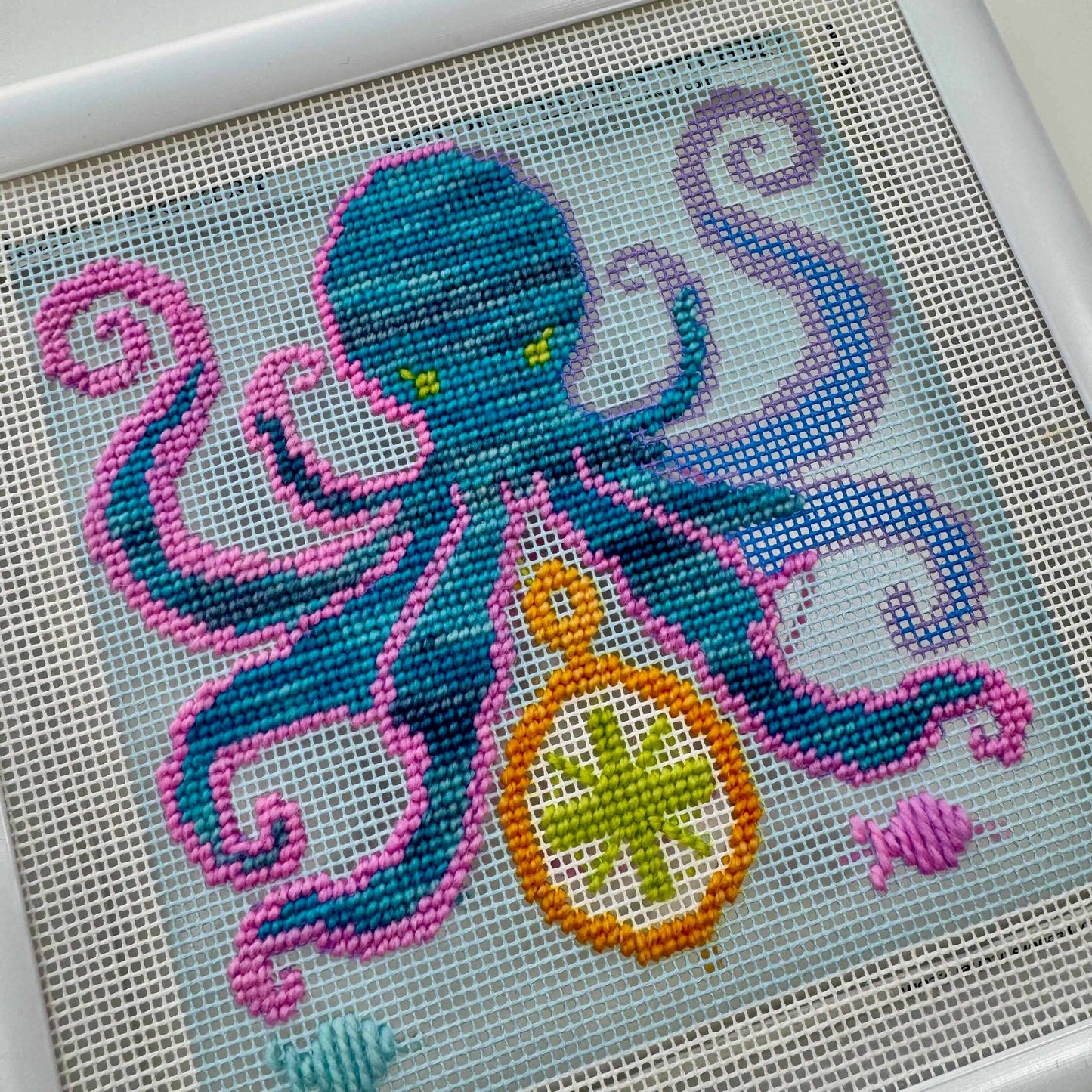 Storyteller Stitchery - Octopus — Modern Needlepoint Kit (Small Design)