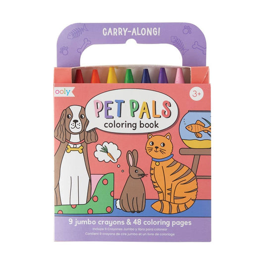 OOLY - Carry-Along: Coloring Book Set - Pet Pals (10 PC Set)