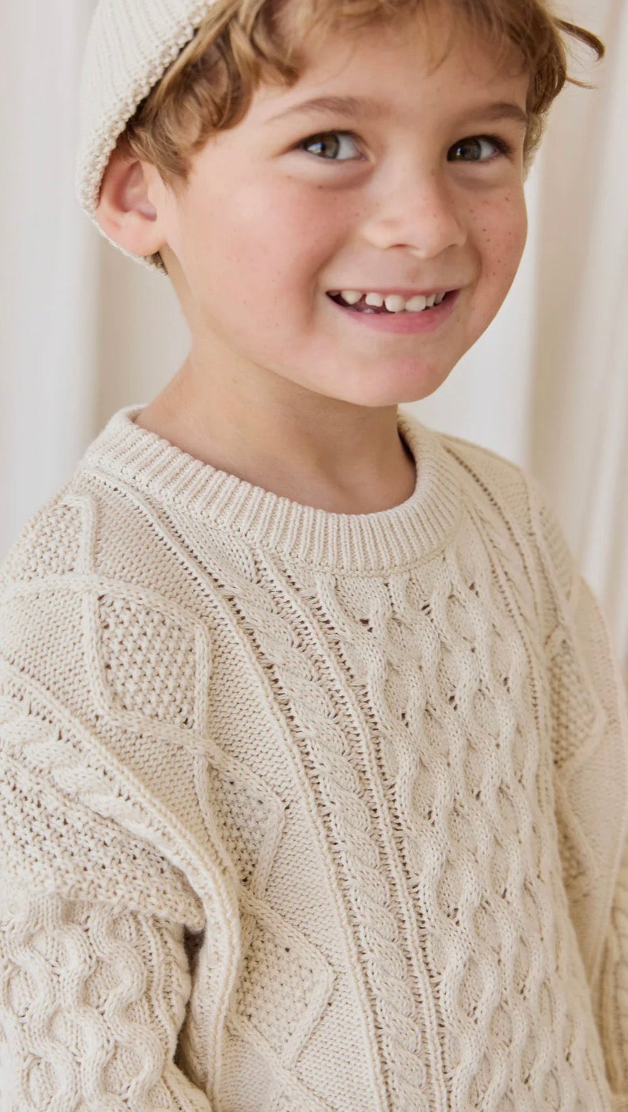 Jamie Kay - Sawyer Knit Jumper - Vanilla